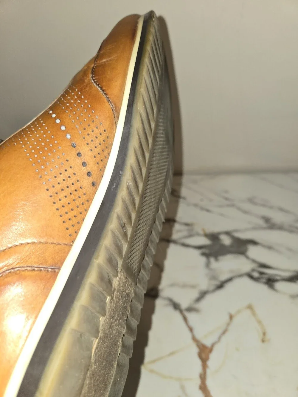 Magnanni  Leather Lace-Up Shoes Light Brown  Size 10 M, retails For $499.00